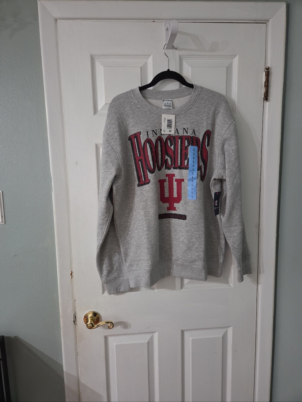 Champion Gray Indiana Hoosiers Sweatshirt .  L. NWT